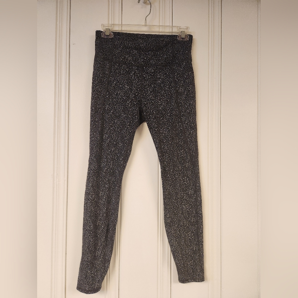 Athleta M Monochrome Speckled Leggings